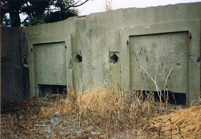 detail vooraanzicht bunker